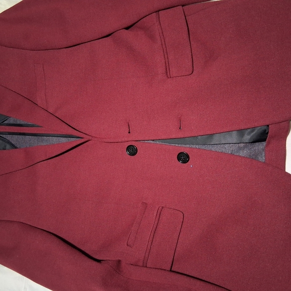 Express  Men Blazer Size 36 R Color Guindo - Picture 3 of 8